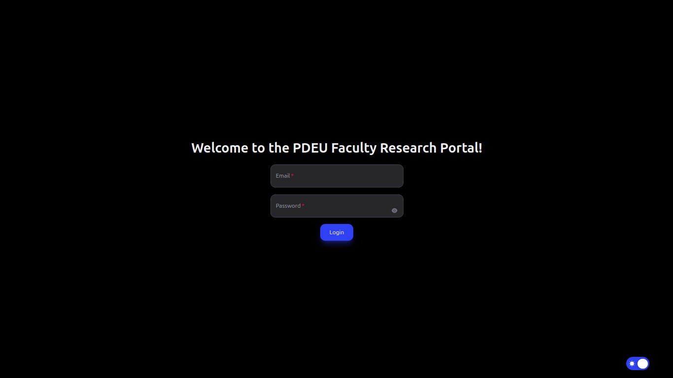 University Research Portal screenshot 3